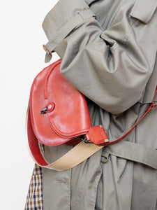 AUNTS & UNCLES x Red Leather Shoulder Purse