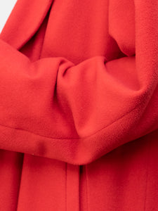 Vintage x Made in Switzerland x 70s Red Pure Cashmere Coat (S-L)