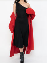 Load image into Gallery viewer, Vintage x Zara Black One-Shoulder Embellished Midi Dress (S, M)