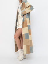 Load image into Gallery viewer, Vintage x WILSONS LEATHER x Beige, Blue Patchwork Suede Coat (S-L)