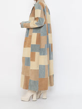 Load image into Gallery viewer, Vintage x WILSONS LEATHER x Beige, Blue Patchwork Suede Coat (S-L)