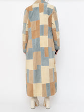 Load image into Gallery viewer, Vintage x WILSONS LEATHER x Beige, Blue Patchwork Suede Coat (S-L)