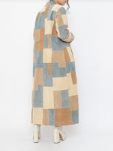 Load image into Gallery viewer, Vintage x WILSONS LEATHER x Beige, Blue Patchwork Suede Coat (S-L)