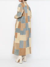 Load image into Gallery viewer, Vintage x WILSONS LEATHER x Beige, Blue Patchwork Suede Coat (S-L)