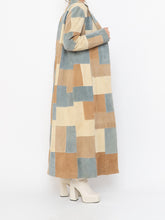 Load image into Gallery viewer, Vintage x WILSONS LEATHER x Beige, Blue Patchwork Suede Coat (S-L)