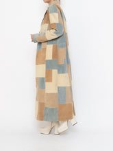Load image into Gallery viewer, Vintage x WILSONS LEATHER x Beige, Blue Patchwork Suede Coat (S-L)