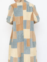 Load image into Gallery viewer, Vintage x WILSONS LEATHER x Beige, Blue Patchwork Suede Coat (S-L)