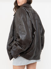 Load image into Gallery viewer, Vintage x CHRISTOPHER RAND Deep Brown Leather Jacket (S-L)