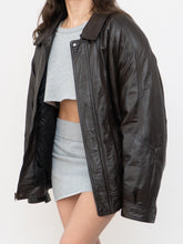 Load image into Gallery viewer, Vintage x CHRISTOPHER RAND Deep Brown Leather Jacket (S-L)