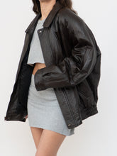 Load image into Gallery viewer, Vintage x CHRISTOPHER RAND Deep Brown Leather Jacket (S-L)