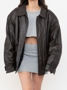 Vintage x CHRISTOPHER RAND Deep Brown Leather Jacket (S-L)