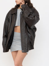 Load image into Gallery viewer, Vintage x CHRISTOPHER RAND Deep Brown Leather Jacket (S-L)