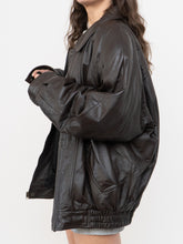 Load image into Gallery viewer, Vintage x CHRISTOPHER RAND Deep Brown Leather Jacket (S-L)