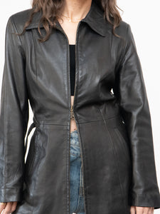 Vintage x Made in Canada x Butter Leather Belted Jacket (XS, S)