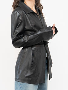Vintage x Made in Canada x Butter Leather Belted Jacket (XS, S)