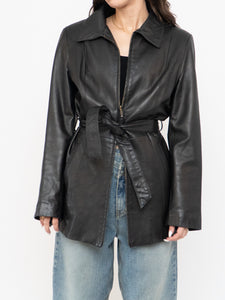 Vintage x Made in Canada x Butter Leather Belted Jacket (XS, S)