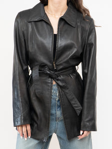 Vintage x Made in Canada x Butter Leather Belted Jacket (XS, S)