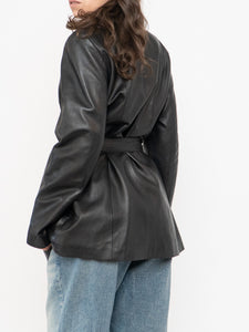 Vintage x Made in Canada x Butter Leather Belted Jacket (XS, S)