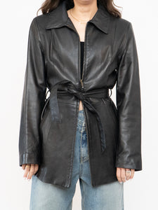 Vintage x Made in Canada x Butter Leather Belted Jacket (XS, S)