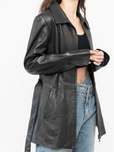 Vintage x Made in Canada x Butter Leather Belted Jacket (XS, S)