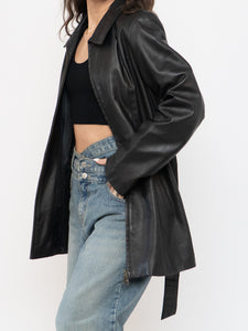 Vintage x Made in Canada x Butter Leather Belted Jacket (XS, S)