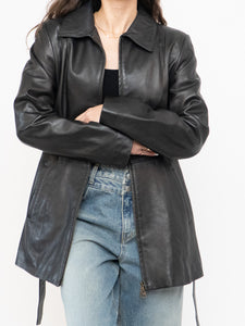 Vintage x Made in Canada x Butter Leather Belted Jacket (XS, S)