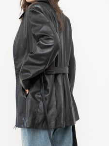 Vintage x Made in Canada x Butter Leather Belted Jacket (XS, S)