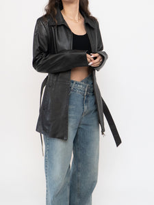 Vintage x Made in Canada x Butter Leather Belted Jacket (XS, S)