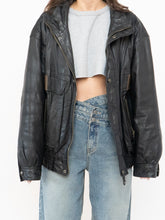 Load image into Gallery viewer, Vintage x Made in Korea x Black, Brown Leather Bomber (S-L)