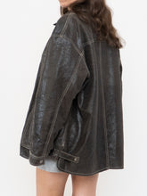 Load image into Gallery viewer, Vintage x DANIER x Deep Brown Crackled Leather Jacket (XS-L)