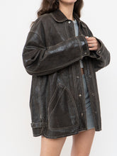 Load image into Gallery viewer, Vintage x DANIER x Deep Brown Crackled Leather Jacket (XS-L)