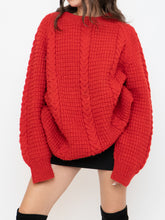 Load image into Gallery viewer, Vintage x Red Cozy Hand-Knit Sweater (XS-XL)