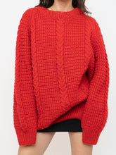 Load image into Gallery viewer, Vintage x Red Cozy Hand-Knit Sweater (XS-XL)