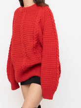 Load image into Gallery viewer, Vintage x Red Cozy Hand-Knit Sweater (XS-XL)