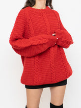 Load image into Gallery viewer, Vintage x Red Cozy Hand-Knit Sweater (XS-XL)