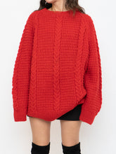 Load image into Gallery viewer, Vintage x Red Cozy Hand-Knit Sweater (XS-XL)
