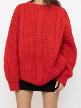 Load image into Gallery viewer, Vintage x Red Cozy Hand-Knit Sweater (XS-XL)