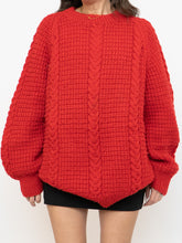 Load image into Gallery viewer, Vintage x Red Cozy Hand-Knit Sweater (XS-XL)