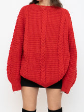 Load image into Gallery viewer, Vintage x Red Cozy Hand-Knit Sweater (XS-XL)