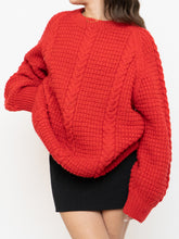 Load image into Gallery viewer, Vintage x Red Cozy Hand-Knit Sweater (XS-XL)