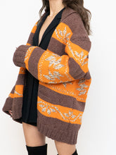 Load image into Gallery viewer, Vintage x COWICHAN Orange &amp; Brown Patterned Hand-Knit Jacket (M-XL)