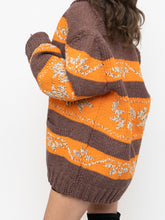 Load image into Gallery viewer, Vintage x COWICHAN Orange &amp; Brown Patterned Hand-Knit Jacket (M-XL)