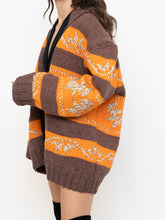 Load image into Gallery viewer, Vintage x COWICHAN Orange &amp; Brown Patterned Hand-Knit Jacket (M-XL)