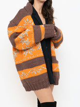 Load image into Gallery viewer, Vintage x COWICHAN Orange &amp; Brown Patterned Hand-Knit Jacket (M-XL)