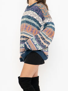 Vintage x Made in Hong Kong x Cotton Knit Pattern Sweater (XS-XL)