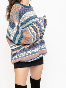 Vintage x Made in Hong Kong x Cotton Knit Pattern Sweater (XS-XL)
