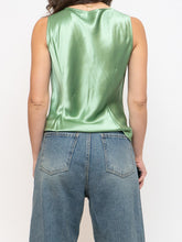 Load image into Gallery viewer, Vintage x Light Green Pure Silk Top (S, M)