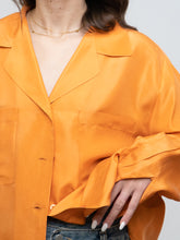 Load image into Gallery viewer, Vintage x ALFRED SUNG Orange Pure Silk Button Up (S-L)