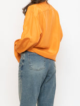 Load image into Gallery viewer, Vintage x ALFRED SUNG Orange Pure Silk Button Up (S-L)