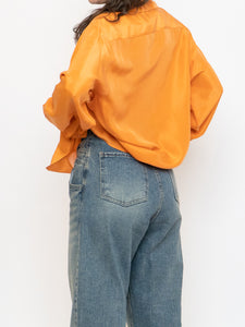 Vintage x ALFRED SUNG Orange Pure Silk Button Up (S-L)